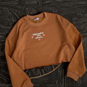 Relationship with Anxiety Crop Sweatshirt